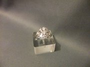 antique jewellery 18ct art deco diamond ring 18ct Art Deco Diamond Ring