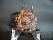 9ct Rose Gold Medallion Brooch