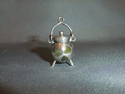 antique silver edwardian silver miniature cau Edwardian Silver Miniature Cau