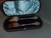antique silver victorian silver spoon and for Victorian Silver spoon and For