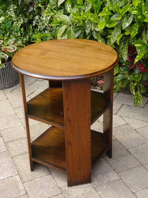 Art Deco oak book table