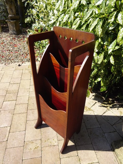 Arts & Crafts Glasgow design magazine rack