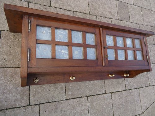 Arts & Crafts Glasgow school walnut cabinet