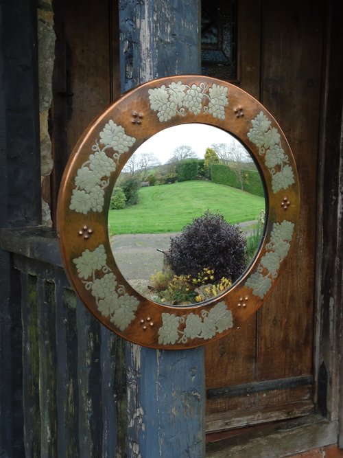 Arts & Crafts Harold Holmes butler's mirror