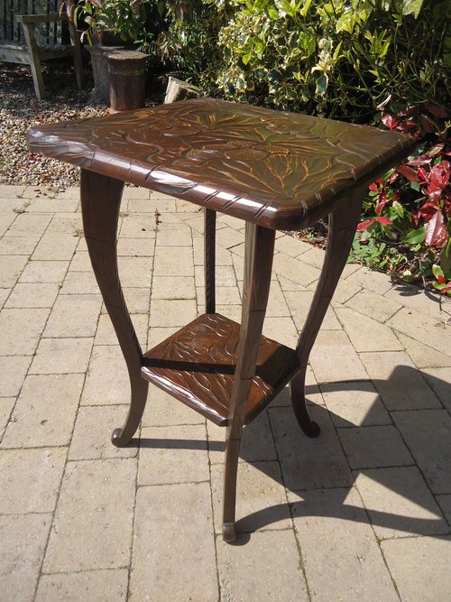 Arts & Crafts Japanese table for Liberty