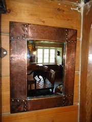 Arts & Crafts Liberty & Co. Copper mirror
