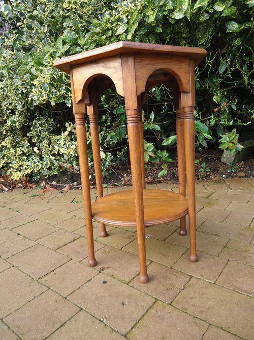 Arts & Crafts Moorish oak table