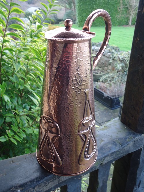 Arts & Crafts Newlyn school copper jug