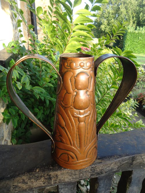 Arts & Crafts Newlyn two handled vase