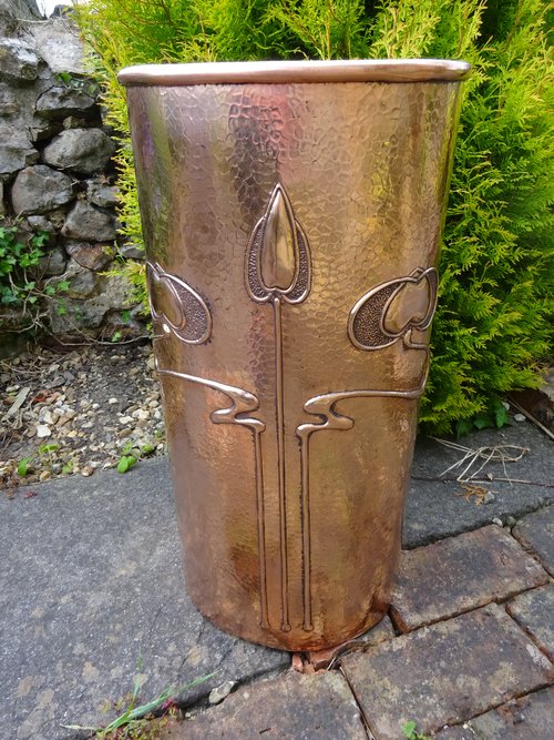 Arts & Crafts Newlyn school stick stand