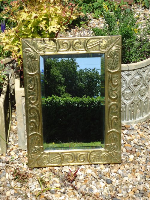 Arts & Crafts Scottish School Butterfly mirror