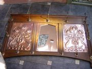 Arts & Crafts Shapland & Petter  Oak Hall Mirror