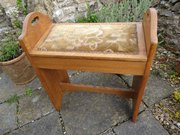 Arts & Crafts Window Seat/ Piano Stool.