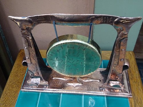 Arts & Crafts Newlyn school copper gong.