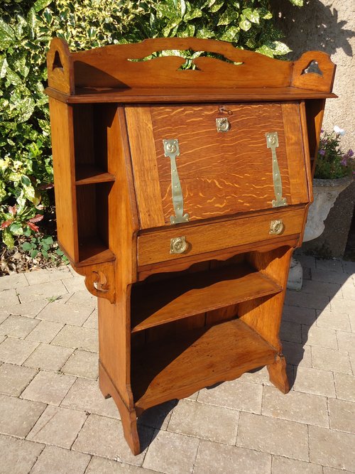 Arts & Crafts bureau bookcase for Liberty