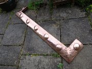 Arts & Crafts chunky copper fender/kerb