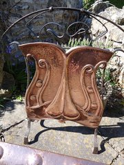 Arts & Crafts copper firescreen.