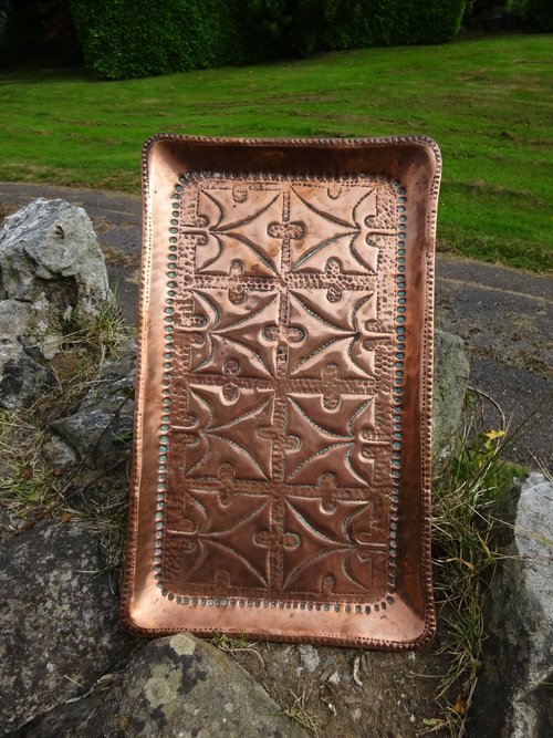Arts & Crafts copper tray - John Pearson