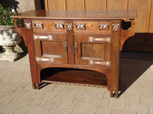 Arts & Crafts oak Kitchen dresser base