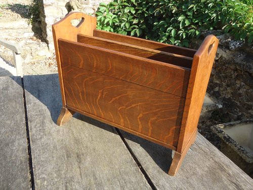 Arts & Crafts oak Magazine rack. Liberty