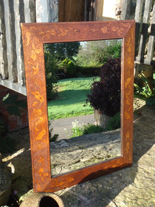 Arts & Crafts poker work mirror