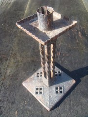 Arts  crafts Iron candleholder