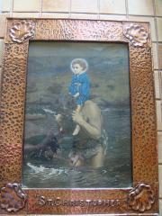 Arts  crafts copper framed  pr