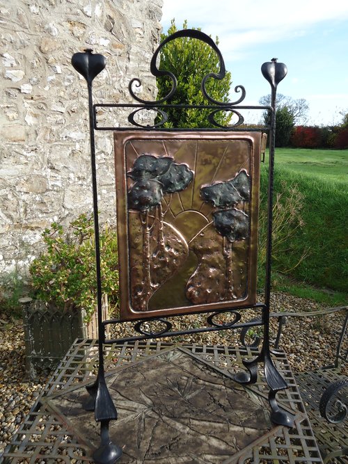 Arts & Crafts Firescreen. John Pearson