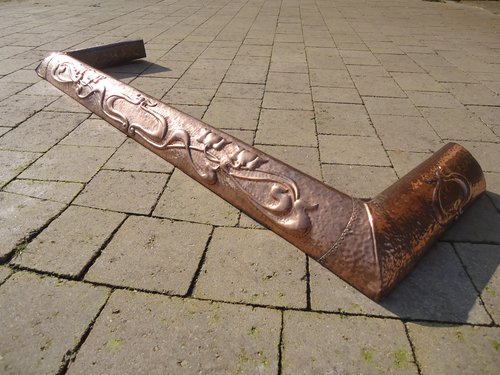 Large Arts & Crafts copper fender