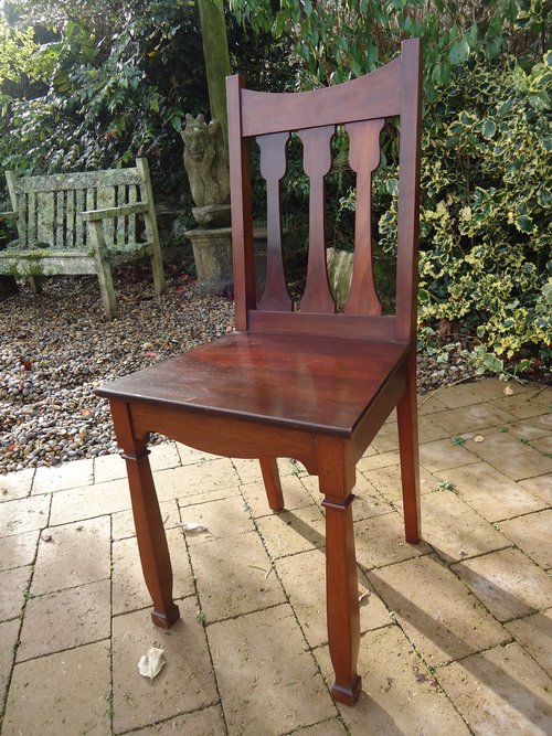 Shapland & Petter hall chair in Walnut