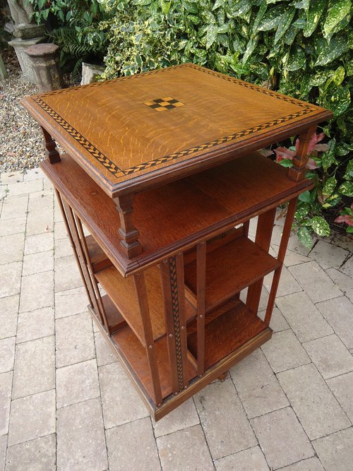 Shapland & Petter revolving bookcase for Heals