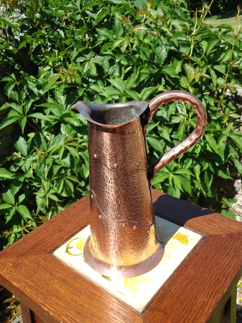 Unusual Arts & Crafts Newlyn school jug