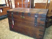 19th large oak silver chest