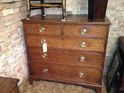 George III country oak chest o