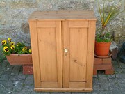 An Antique Pine Cupboard