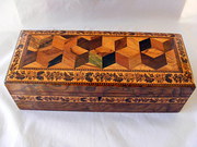 Tunbridge ware glove box