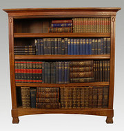 Edwardian Art Nouveau oak open