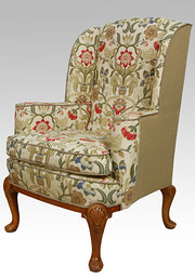 Large Queen Ann style arm chai