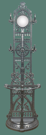 Victorian cast iron hall stand