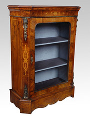 Victorian walnut pier cabinet