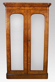 Victorian walnut two door ward