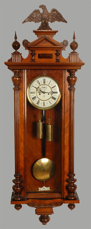 Vienna wall clock by Gustav Becker