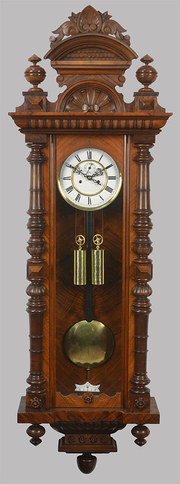 Walnut Vienna wall clock