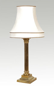 brass table lamp