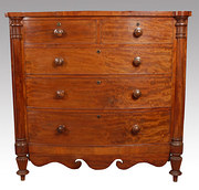 mahogany Scottish bow fronted