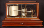 mahogany cased barograph