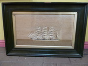 19th Century Woolwork Picture
