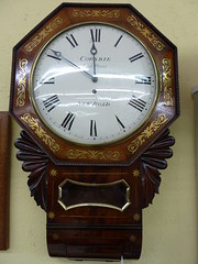 8 Day Victorian Brass Inlaid M