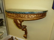 A Gilt Wood Consol Table With