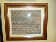 Antique Framed Needlework Samp